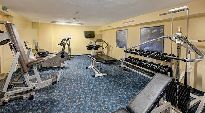 work-out room with TechnoGym equipment