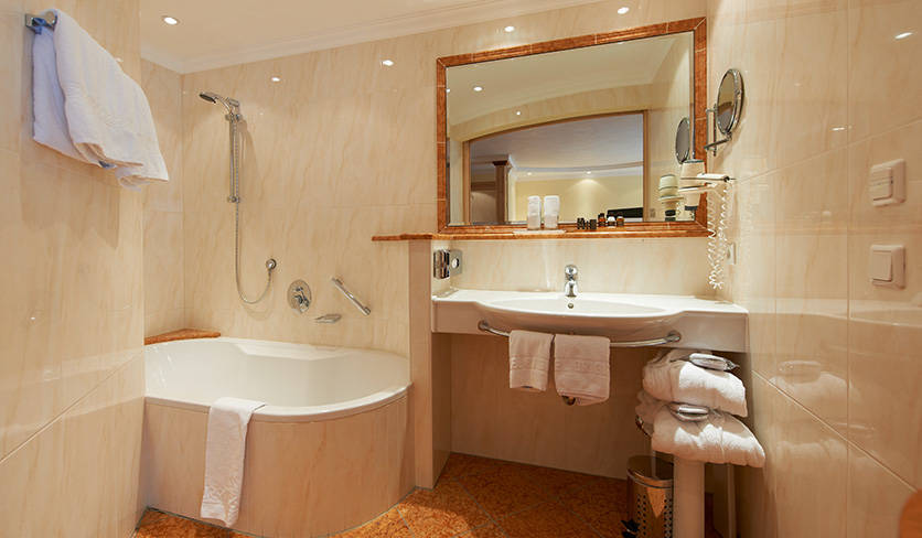Bathroom  Single room Grand Lit Hotel Brigitte
